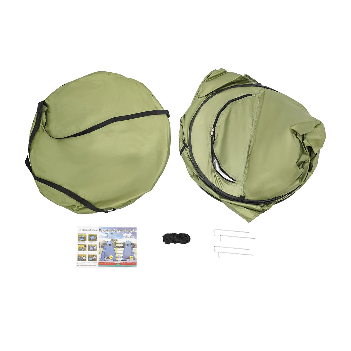 Portable Toilet Tent for Hiking Outdoor Camping Privacy Shelter Waterproof 1.2×1.2×1.9m for Hiking Picnics Fishing Camping