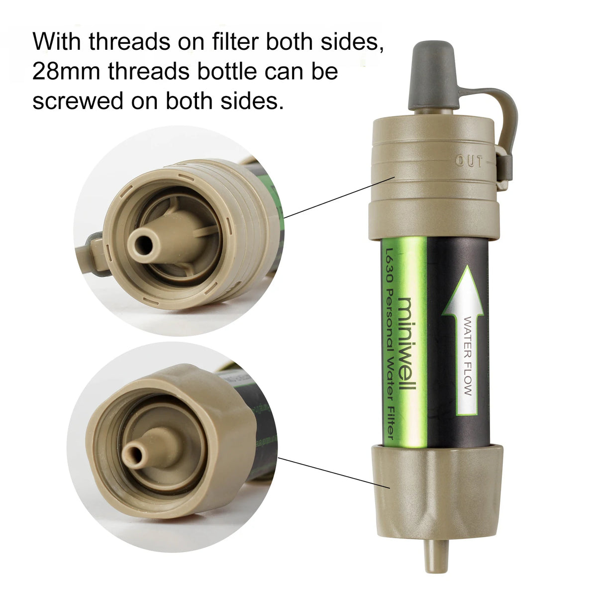Miniwell Portable Outdoor Water Filter L630A