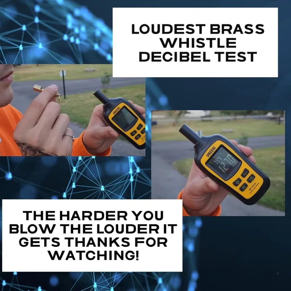 Brass Emergency Survival Whistle for Outdoor Safety
