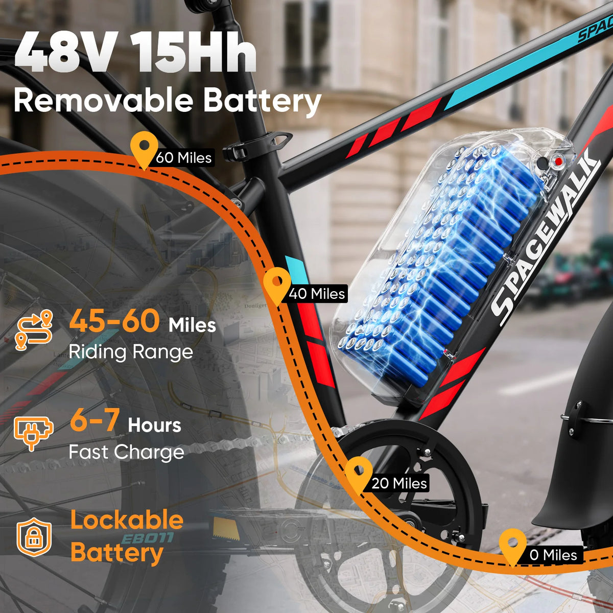 EILLEO Spacewalk 1500W Peak Fat Tire Electric Bike