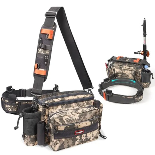 Water Resistant Fishing Tackle Sling Bag
