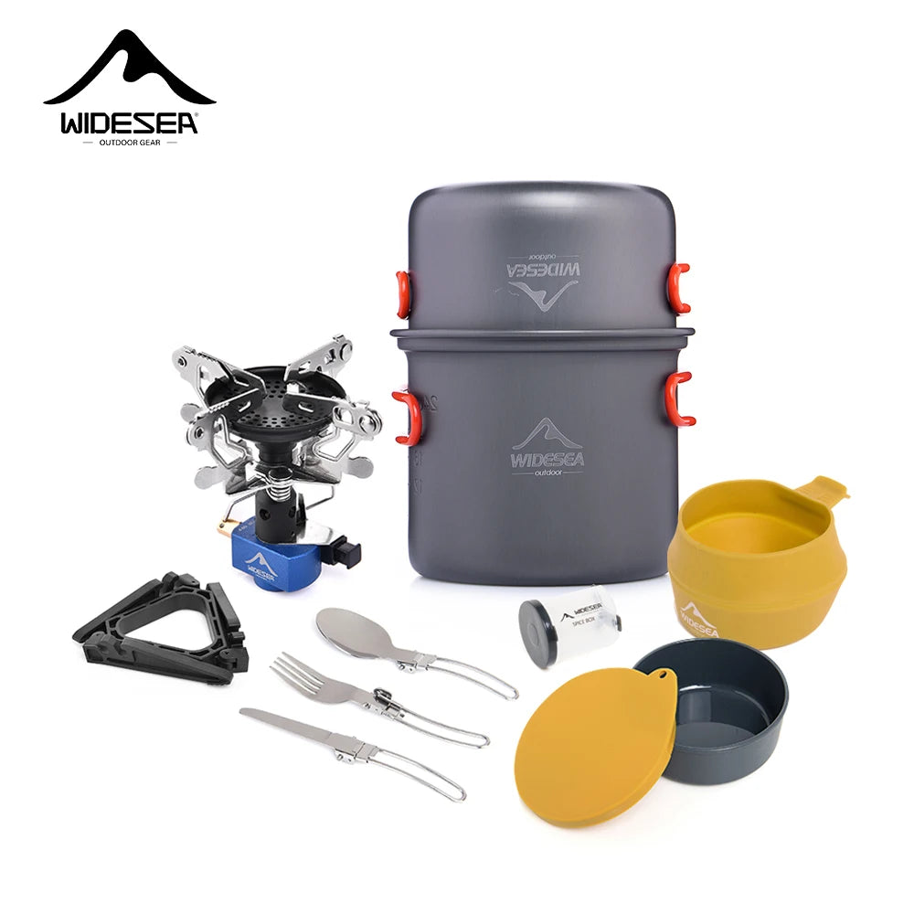 Widesea Portable Camping Stove and Cookware Set