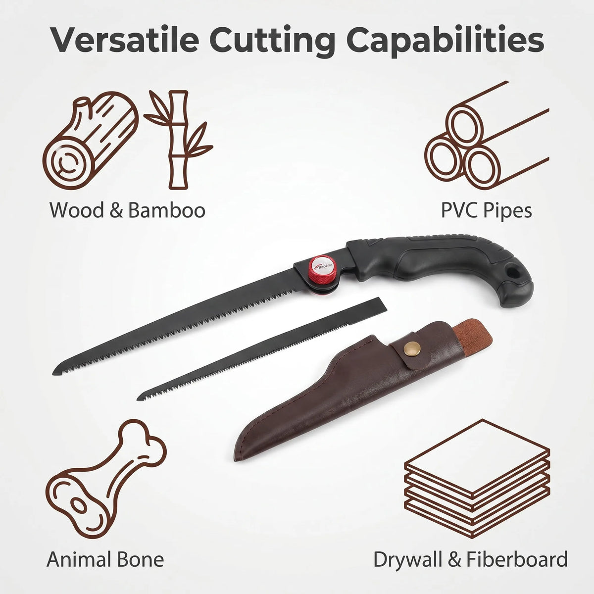 Portable Retractable Hand Saw for Woodworking and Tree Trimming