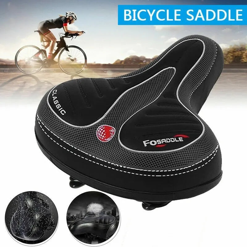 Comfort Bicycle Saddle and Cable Bike Lock Combo