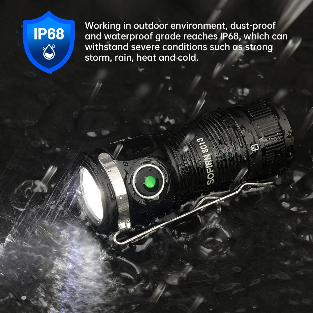 Sofirn SC13 Rechargeable LED Keychain Flashlight