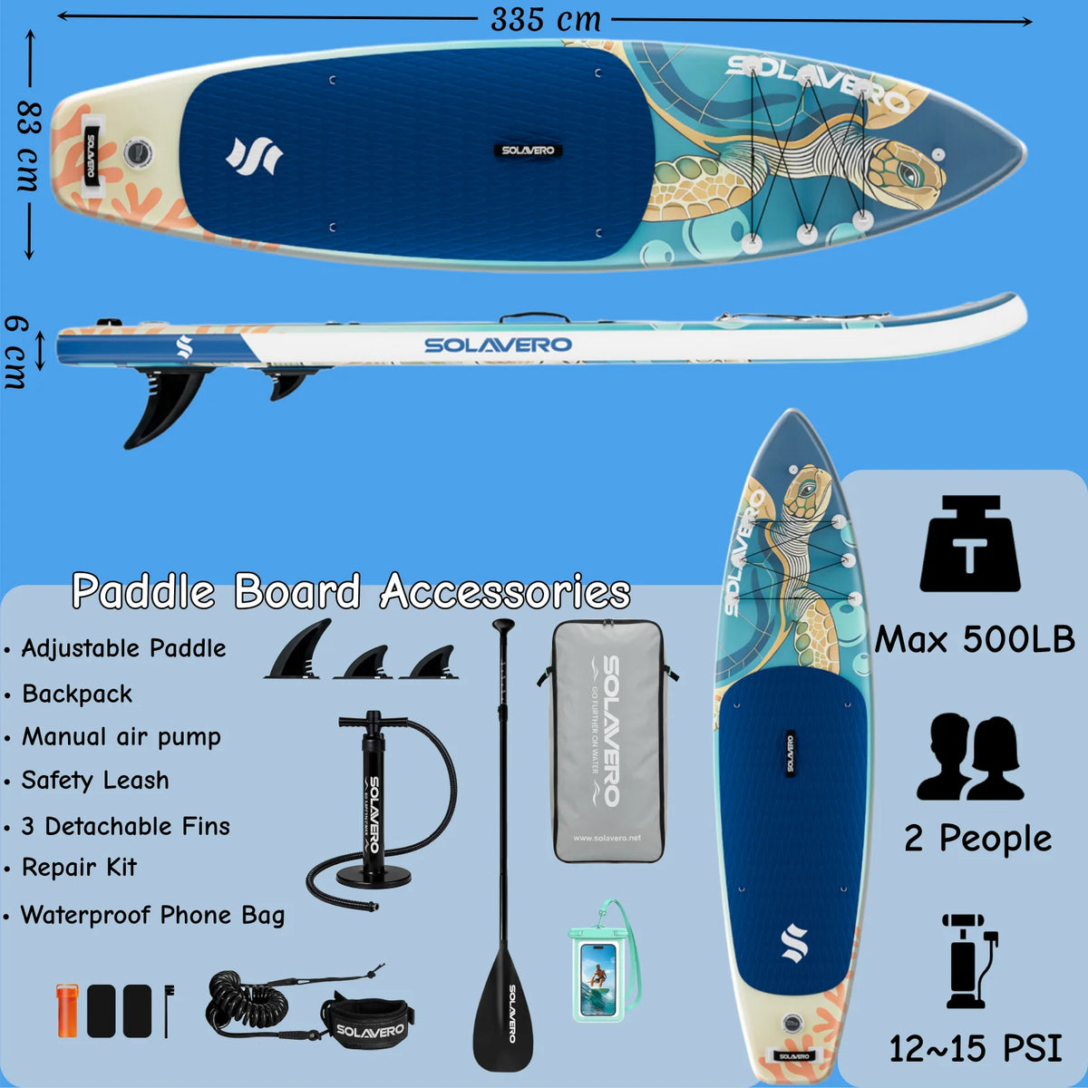 NEBMAAX Inflatable Stand Up Paddle Board