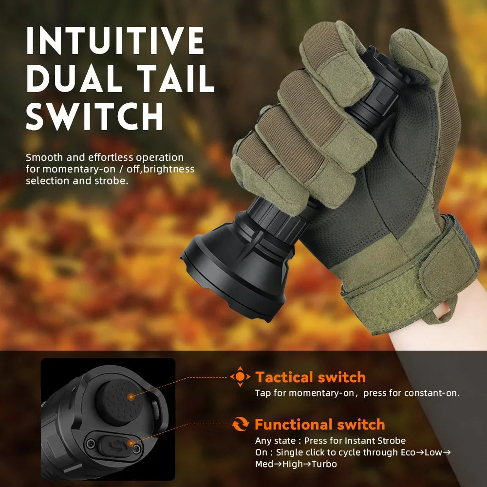 Sofirn SF26 Tactical Rechargeable LED Flashlight