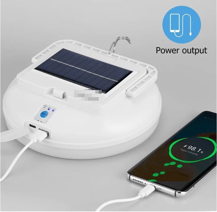 Rechargeable Solar Camping Lantern With Remote Control