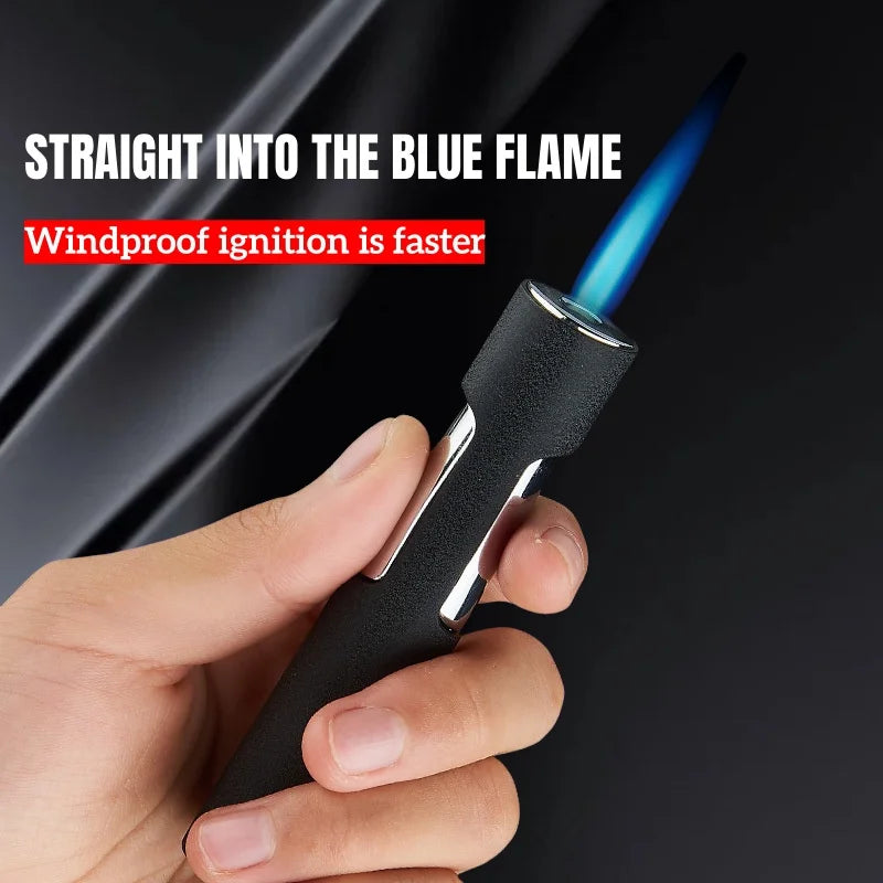 Windproof Refillable Butane Jet Flame Torch Lighter