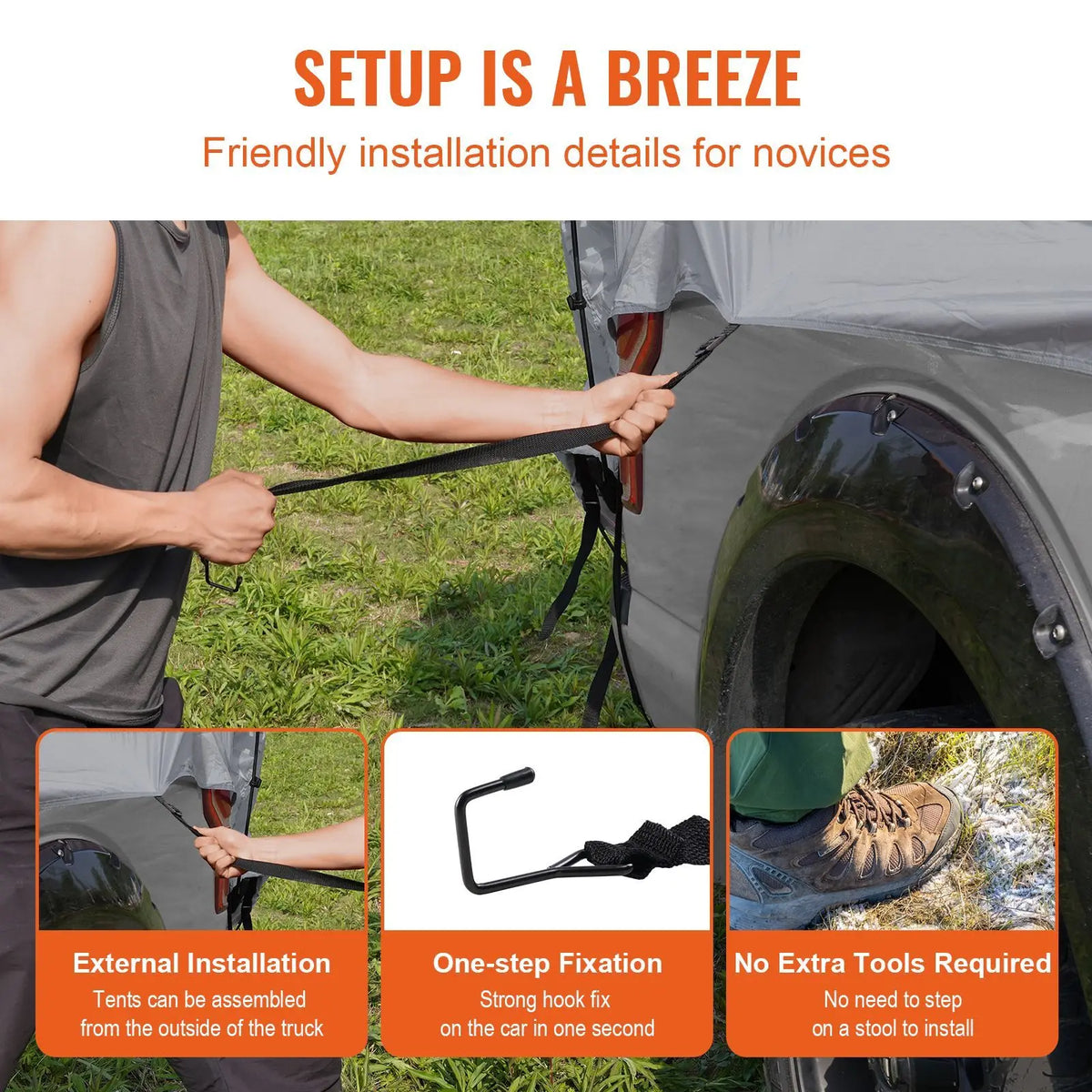 Waterproof Truck Bed Tent For Camping