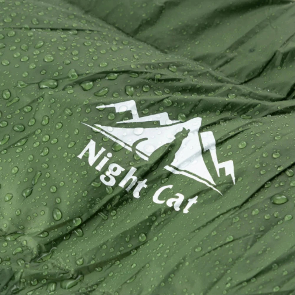 Night Cat Duck Down Mummy Sleeping Bag for Camping