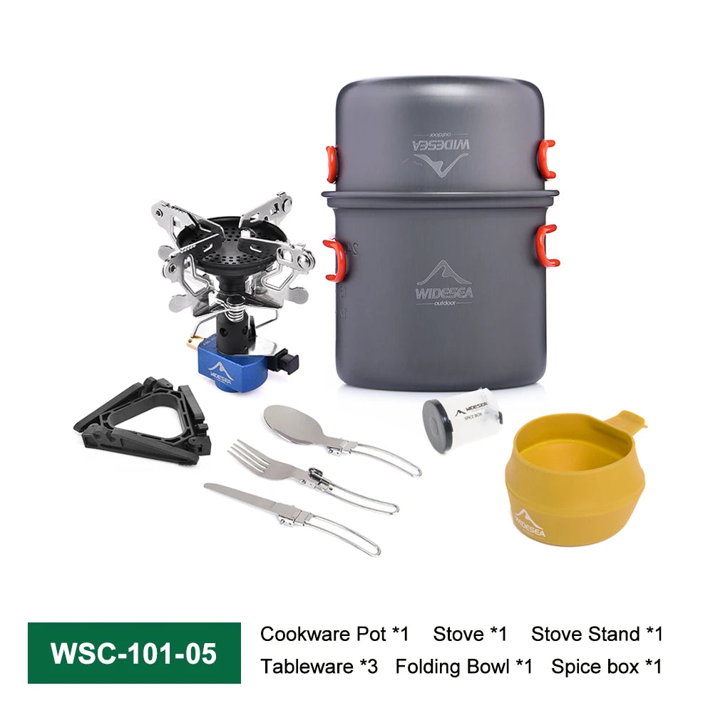 Widesea Portable Camping Stove and Cookware Set