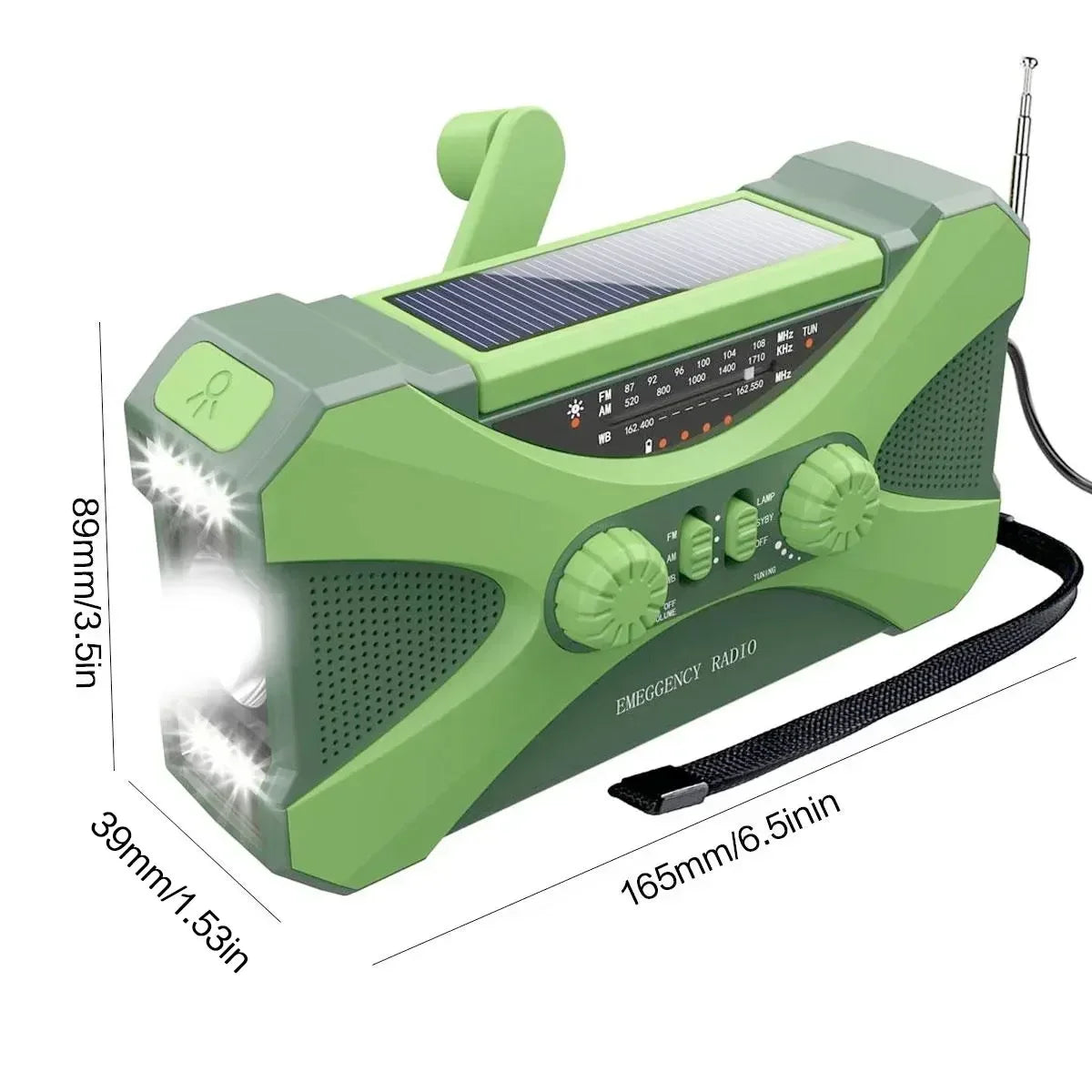 Stonego Solar Hand Crank Emergency Radio