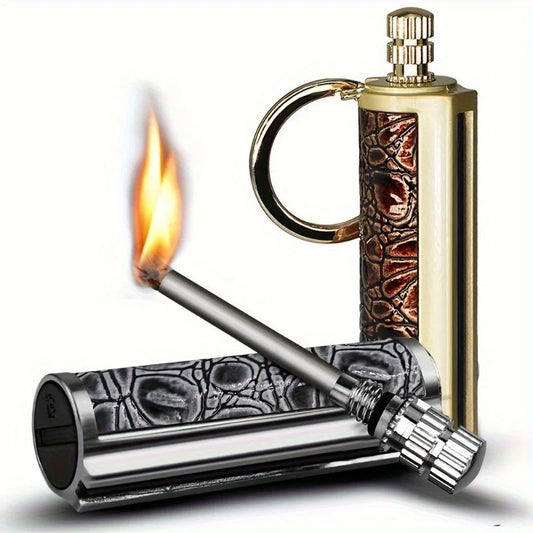 Vintage Refillable Flint Lighter Waterproof Fire Starter