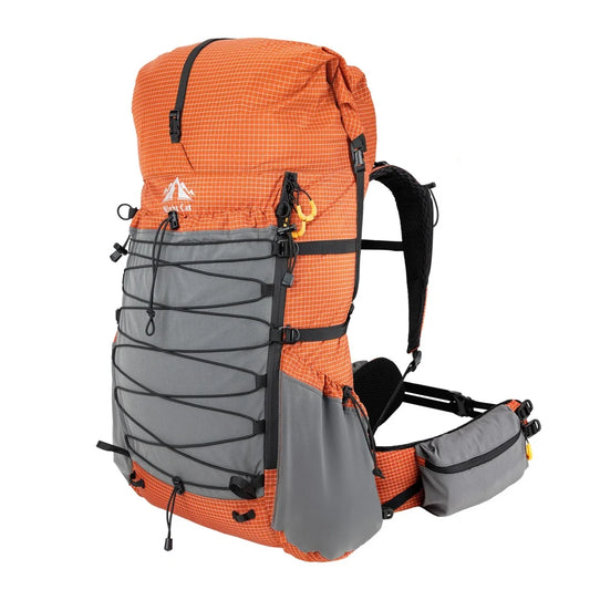 Night Cat Internal Frame Hiking Backpack With Roll Top
