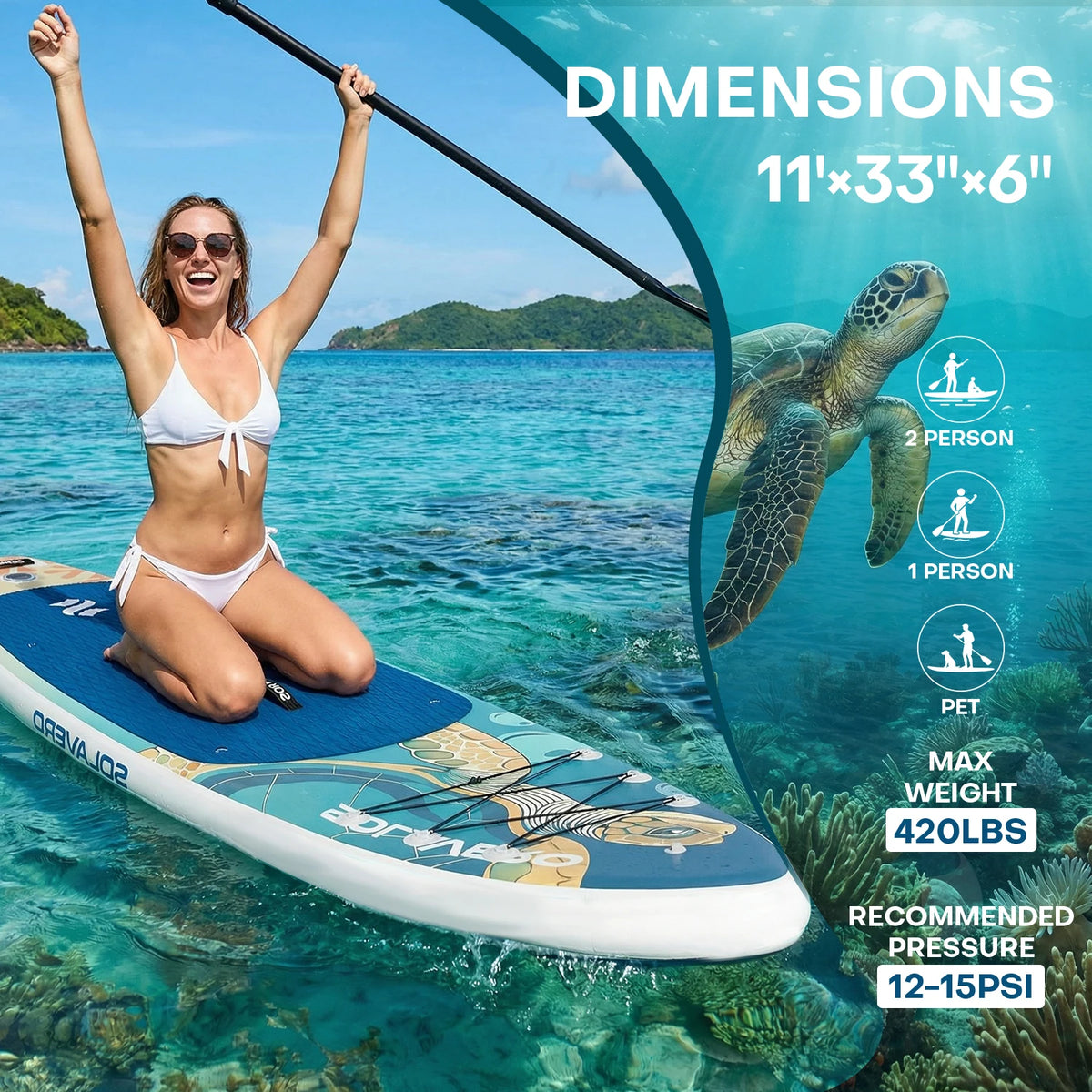NEBMAAX Inflatable Stand Up Paddle Board