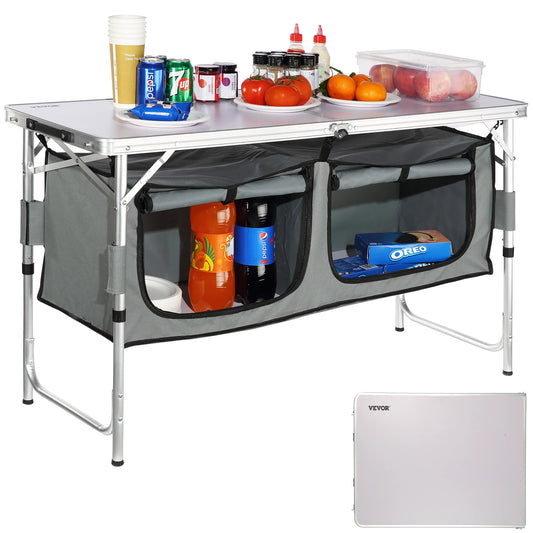 VEVOR Folding Camping Kitchen Table for Outdoor Cooking