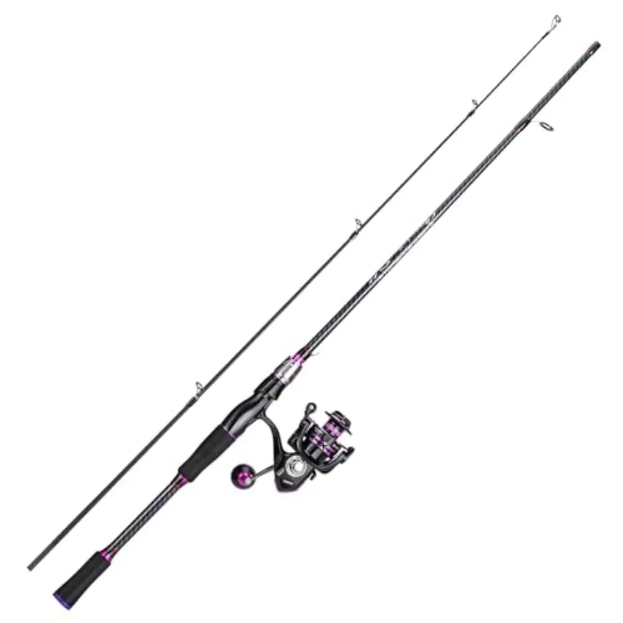 Carbon Composite Spinning Fishing Rod And Reel Combo