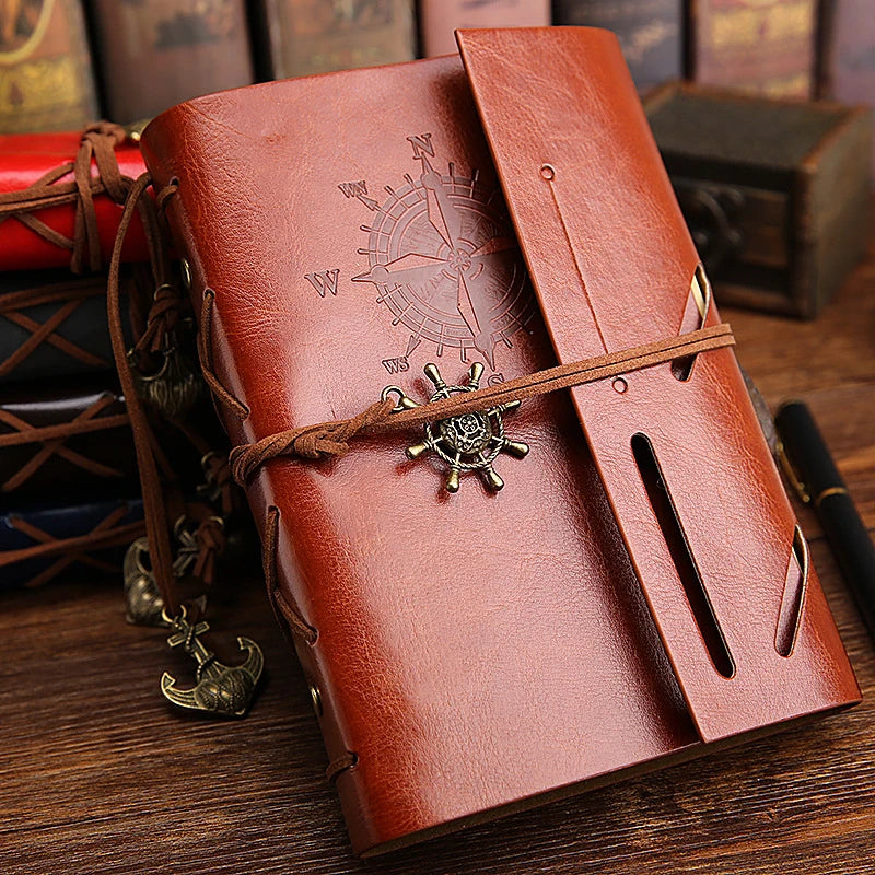 Vintage Pirate Anchor PU Leather Travel Journal