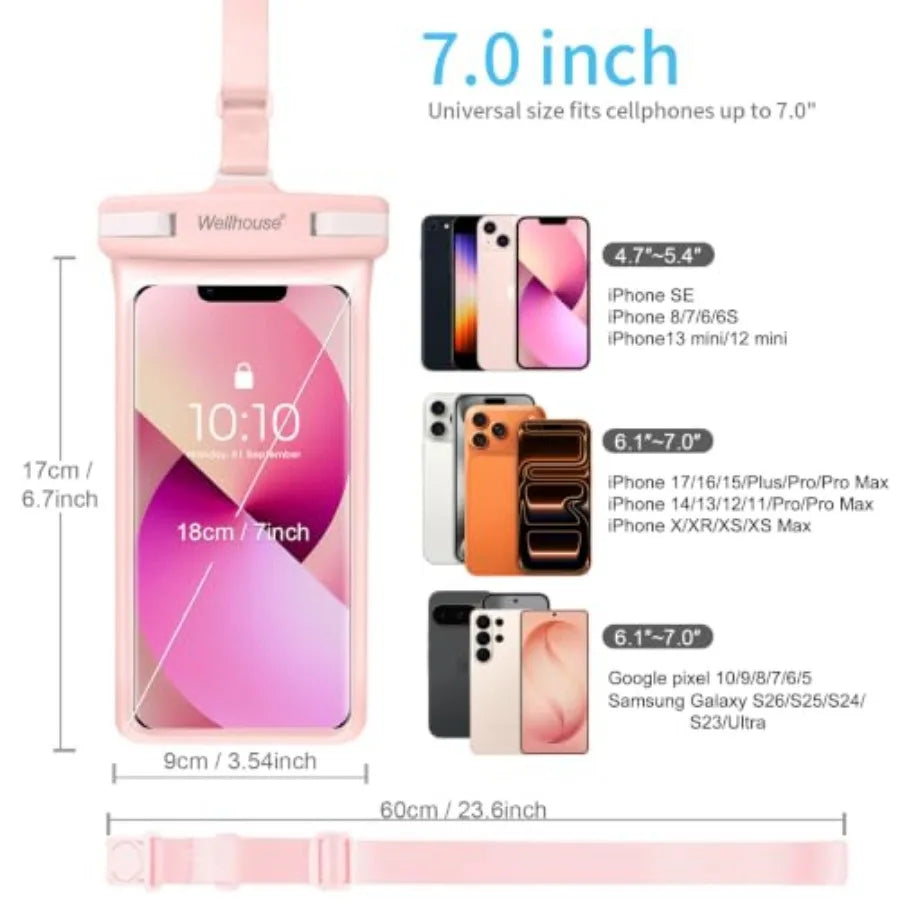 Waterproof Phone Pouch With Lanyard
