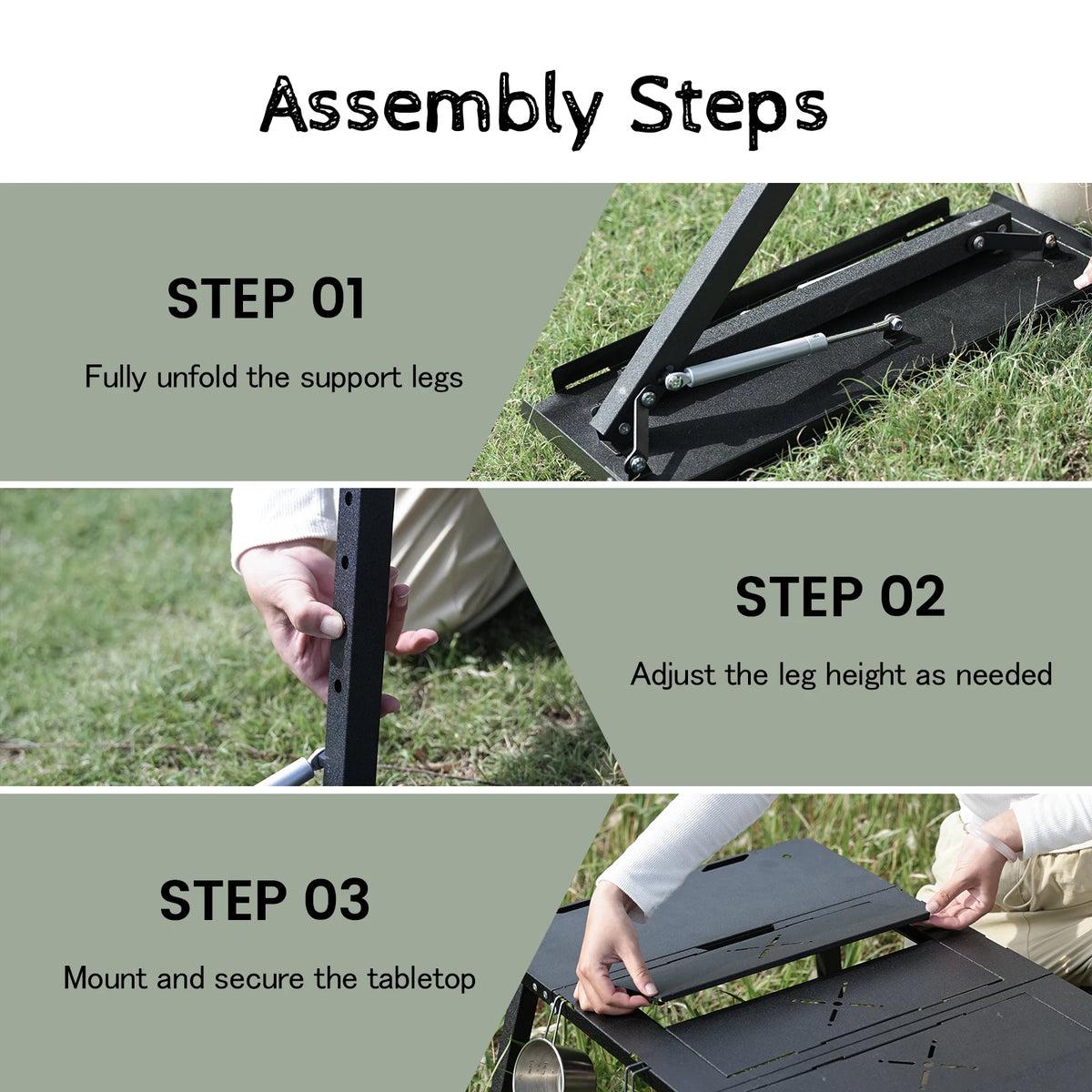 PAKICETUS Foldable Portable Outdoor Camping Table