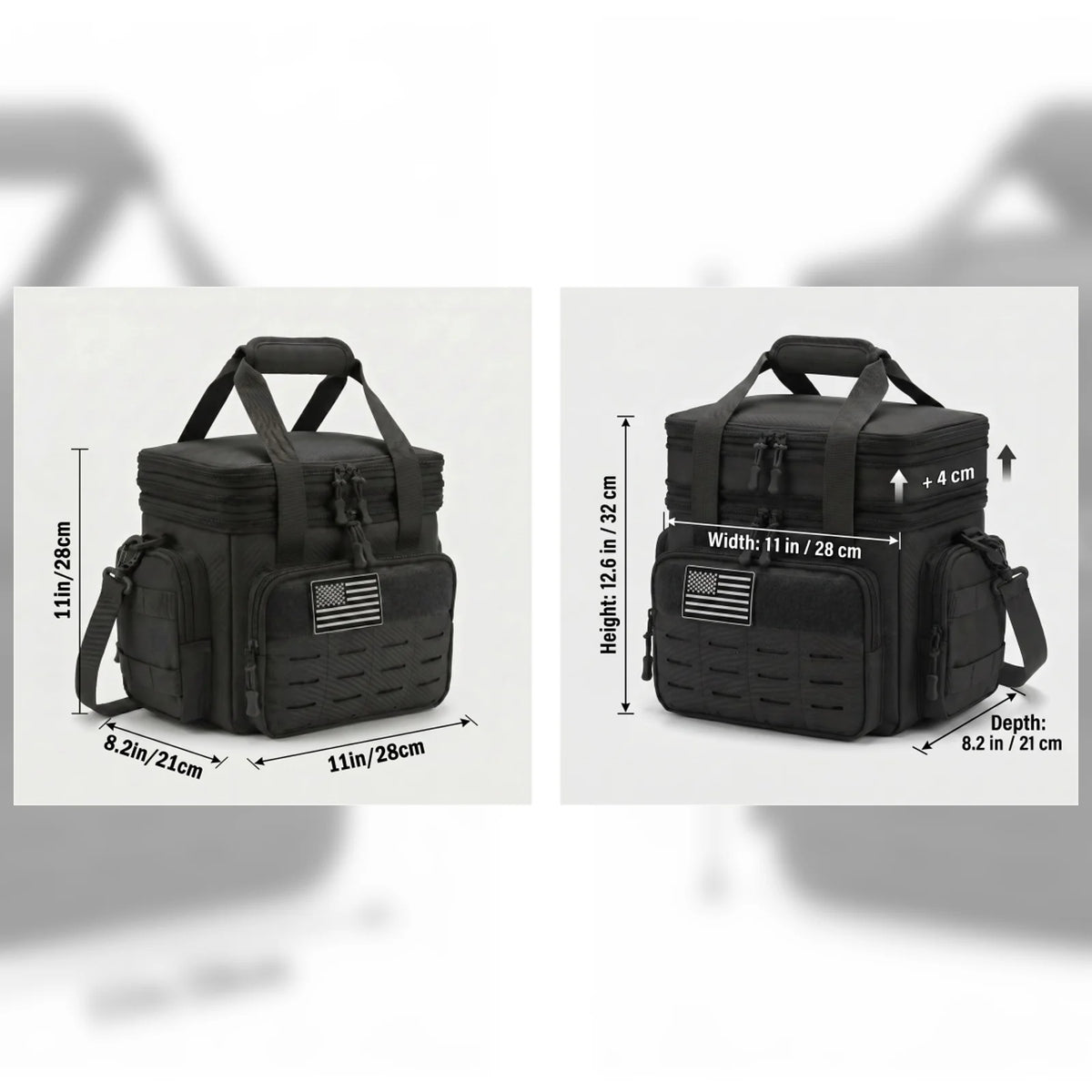 18L Insulated Picnic Cooler Bag Tactical Expandable Leakproof Thermal Bag for Men Women Family Outdoor Camping Beach Park BBQ Travel Large Capacity Heavy Duty Food Drink Cooler Tote Day Trip Tailgate Adults Reusable Shoulder