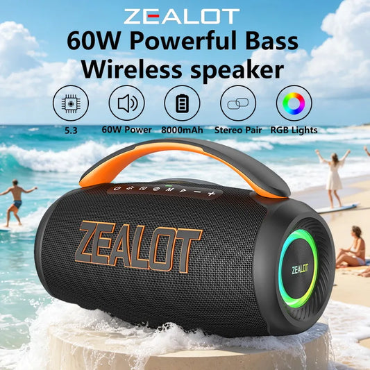 ZEALOT Portable Bluetooth Speaker Waterproof Outdoor Speaker