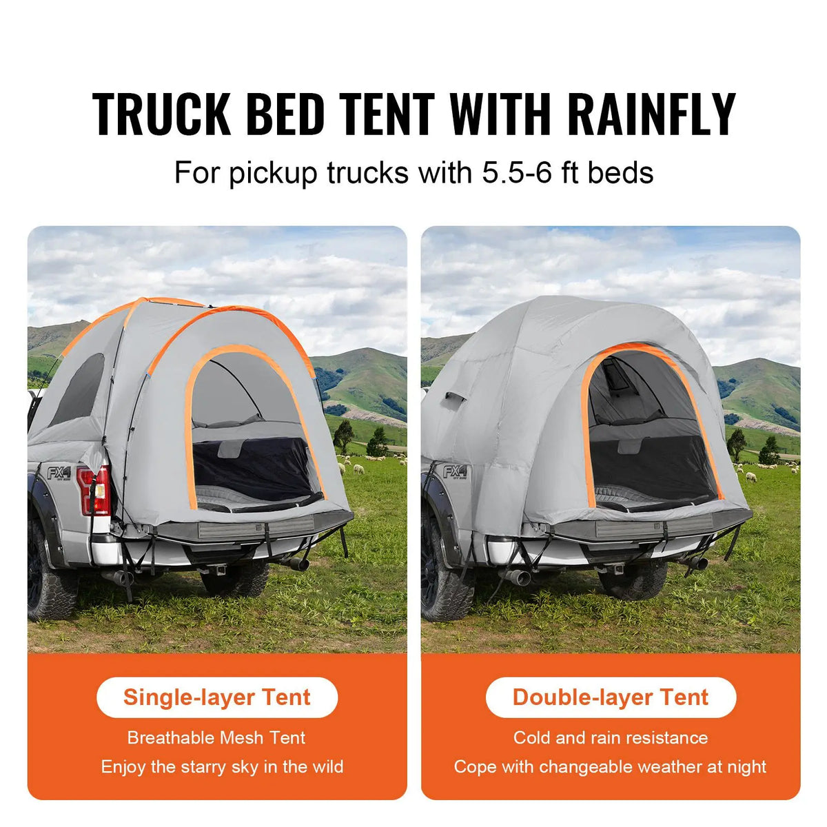 Waterproof Truck Bed Tent For Camping