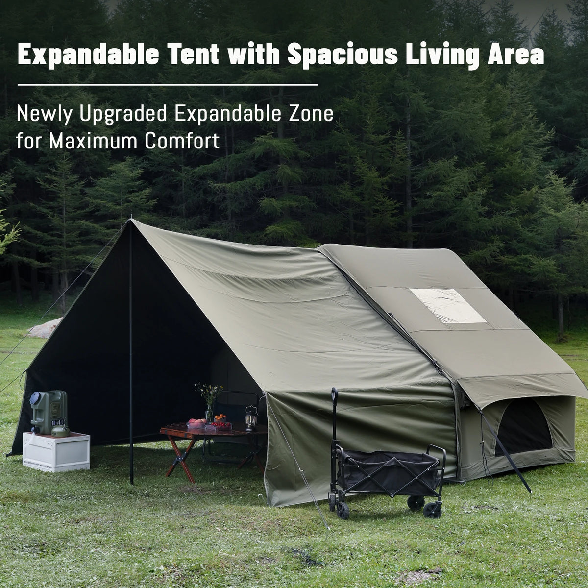 Pakicetus Inflatable Camping Tent With Sun Canopy