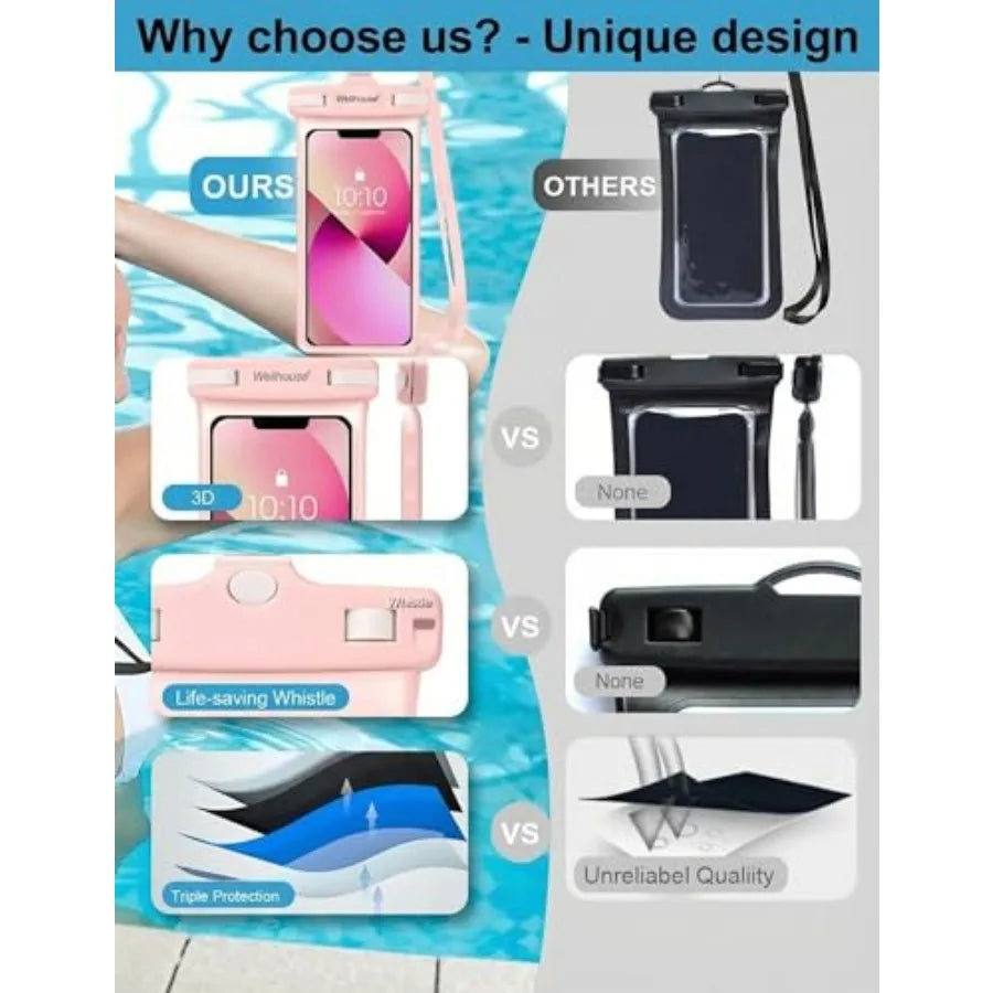Waterproof Phone Pouch With Lanyard