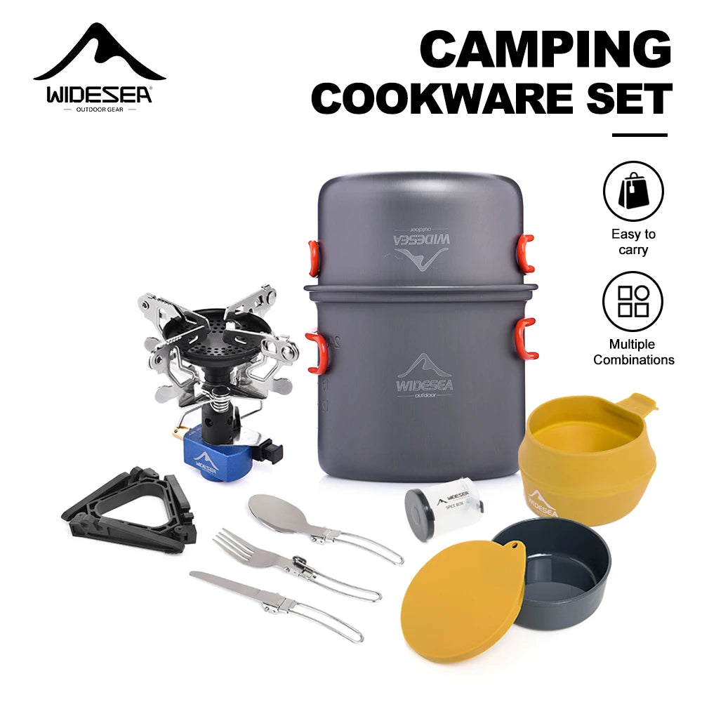 Widesea Portable Camping Stove and Cookware Set