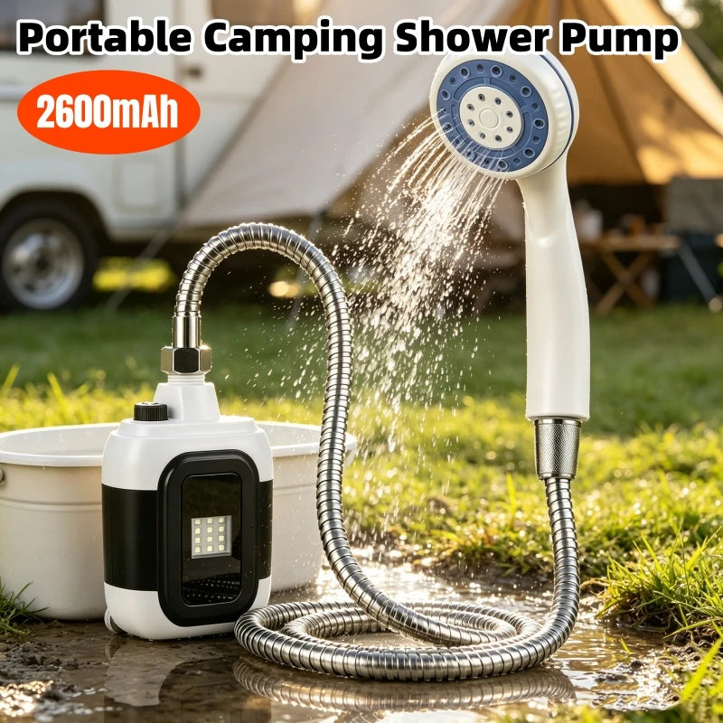 Portable USB Rechargeable Electric Shower Pump