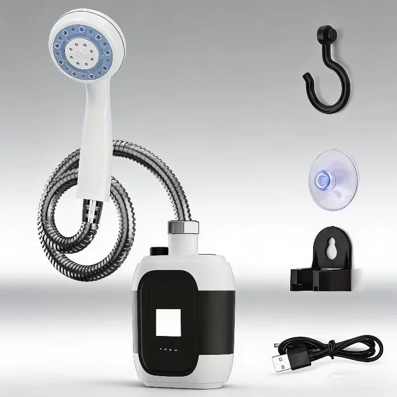 Portable USB Rechargeable Electric Shower Pump