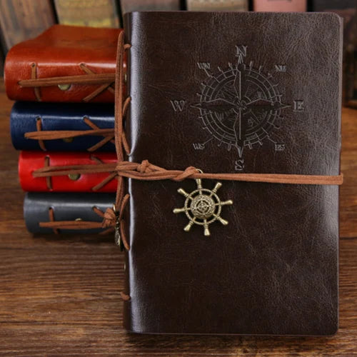 Vintage Pirate Anchor PU Leather Travel Journal