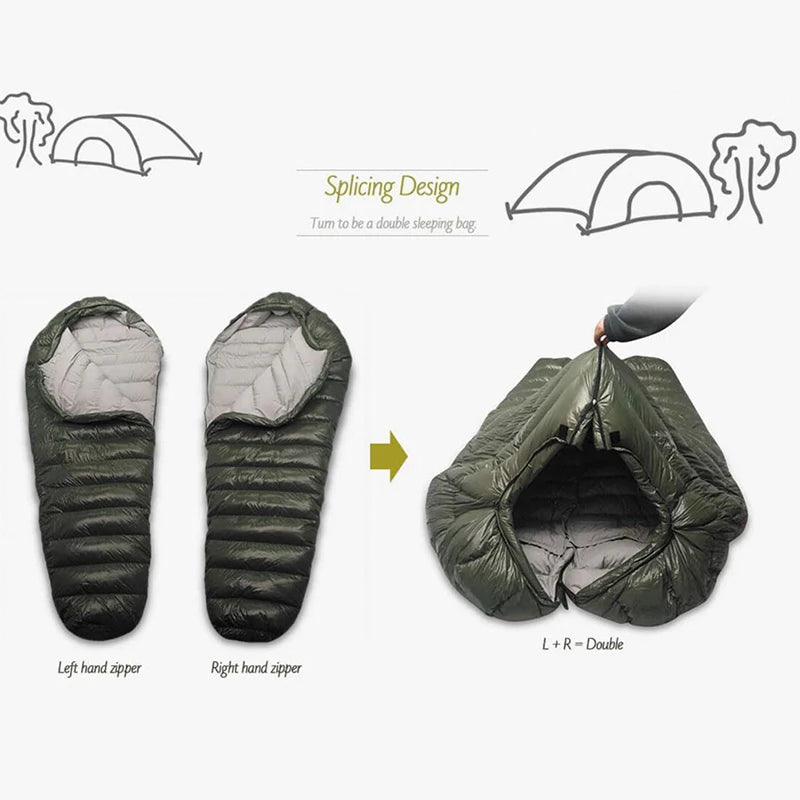 Kamperbox Double Down Winter Camping Sleeping Bag