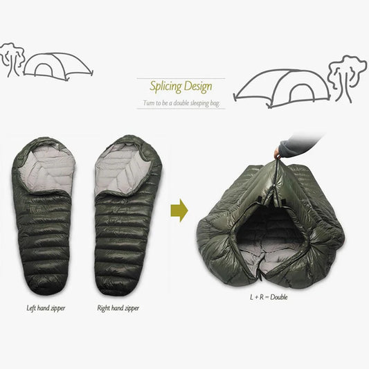 Kamperbox Double Down Winter Camping Sleeping Bag
