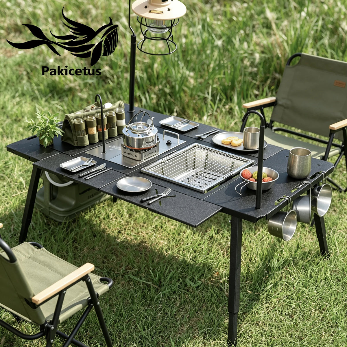 PAKICETUS Foldable Portable Outdoor Camping Table