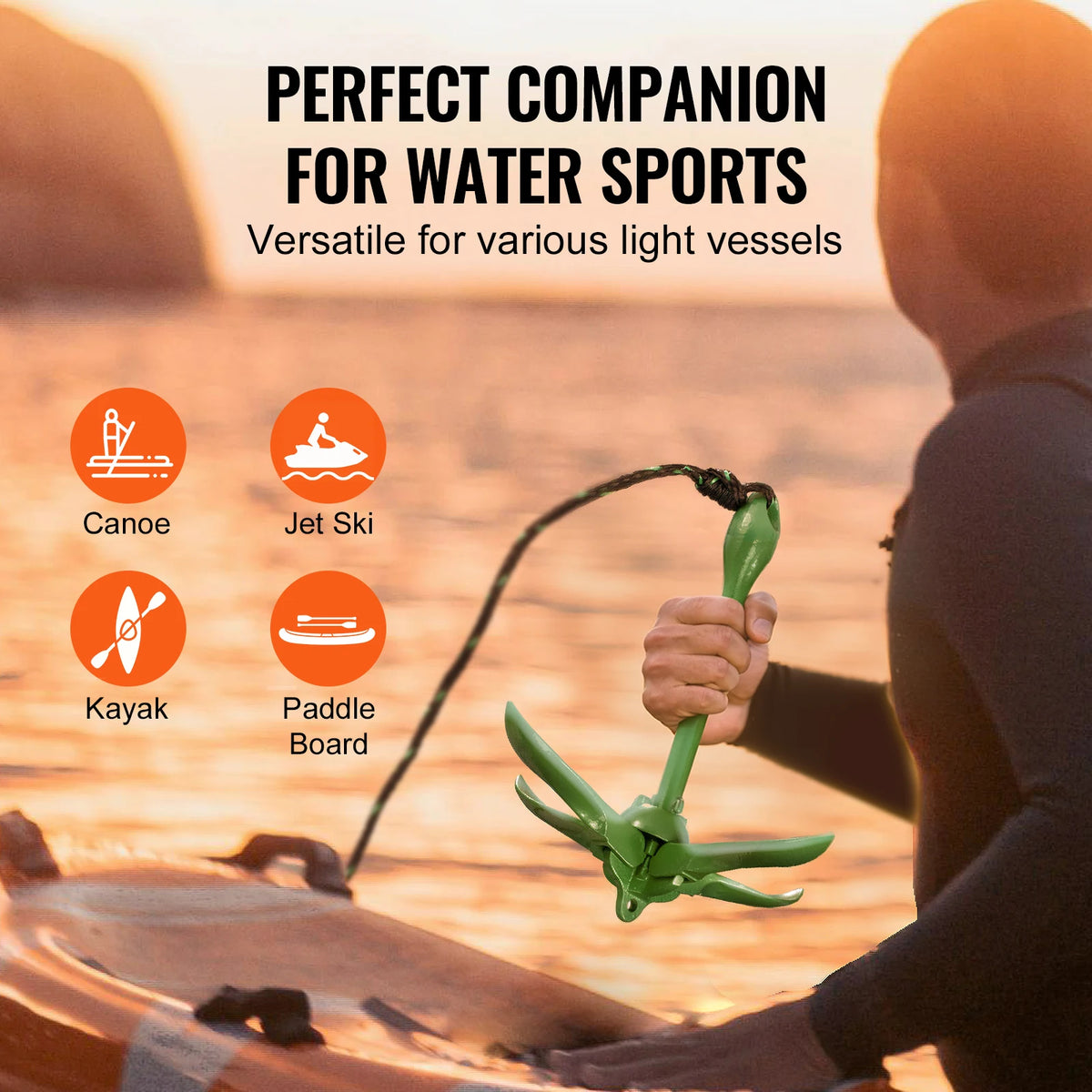 SucceBuy Kayak Anchor Kit With Folding Anchor