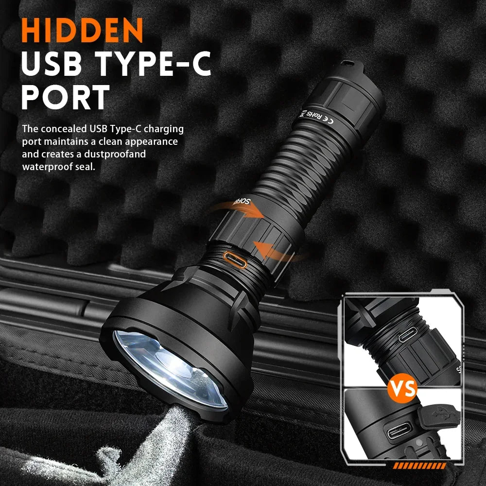Sofirn SF26 Tactical Rechargeable LED Flashlight
