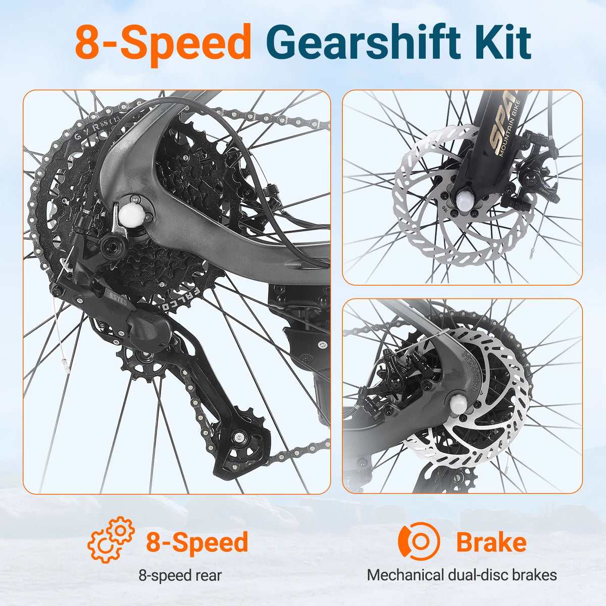 Spatial Hardtail Mountain Bike With Disc Brakes