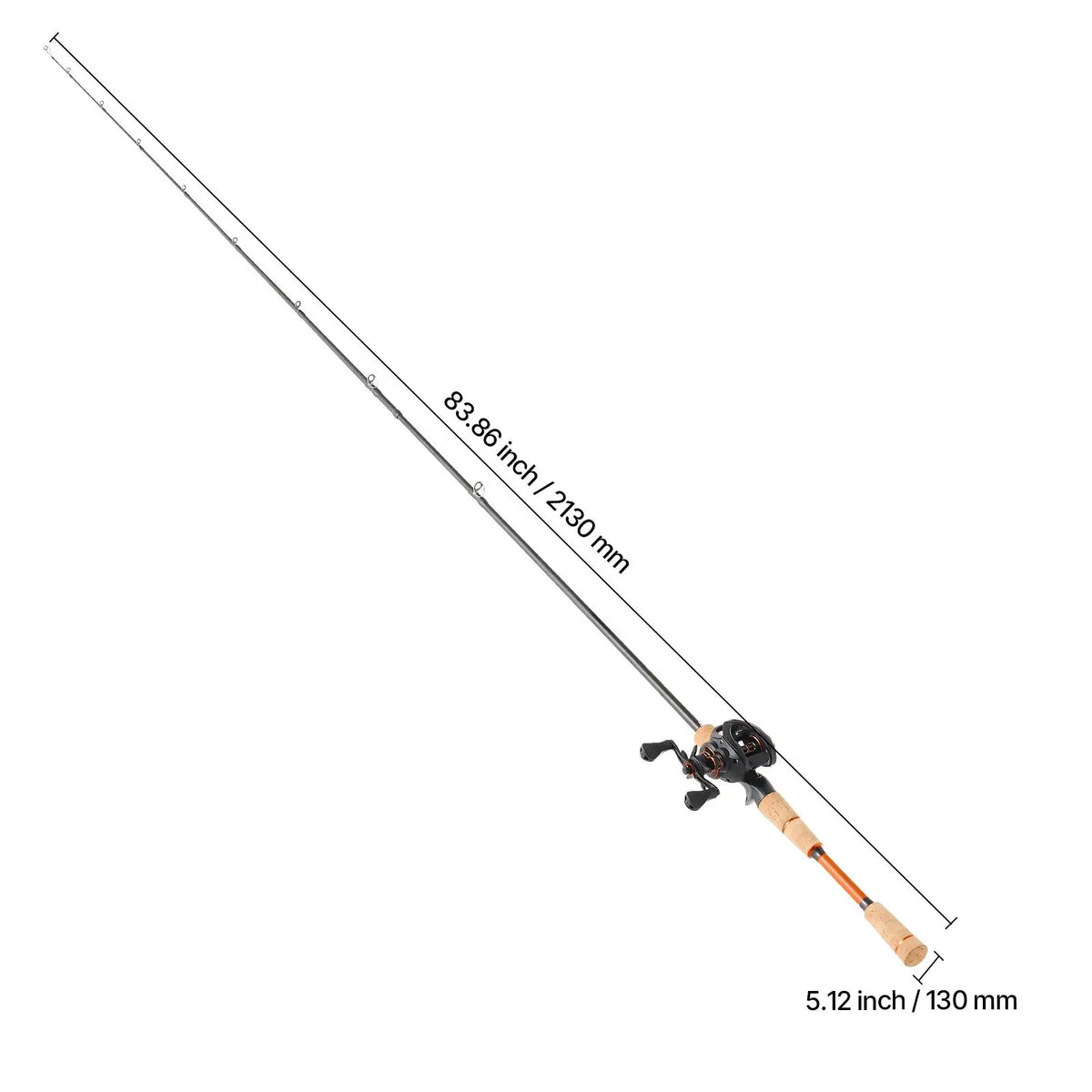 Carbon Fiber Baitcasting Rod And Reel Combo
