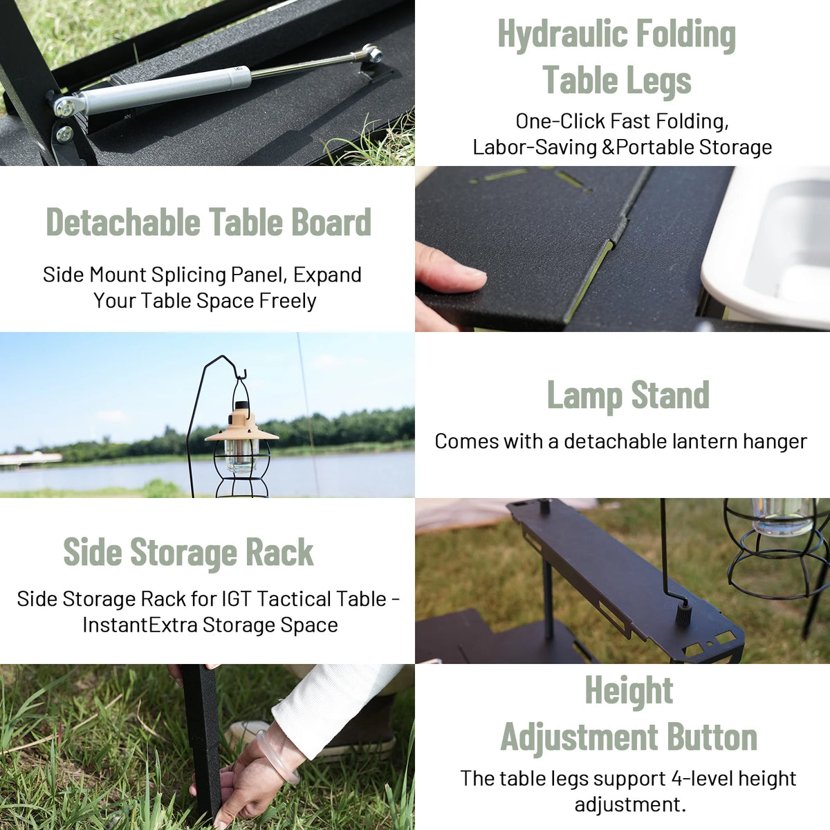 PAKICETUS Foldable Portable Outdoor Camping Table