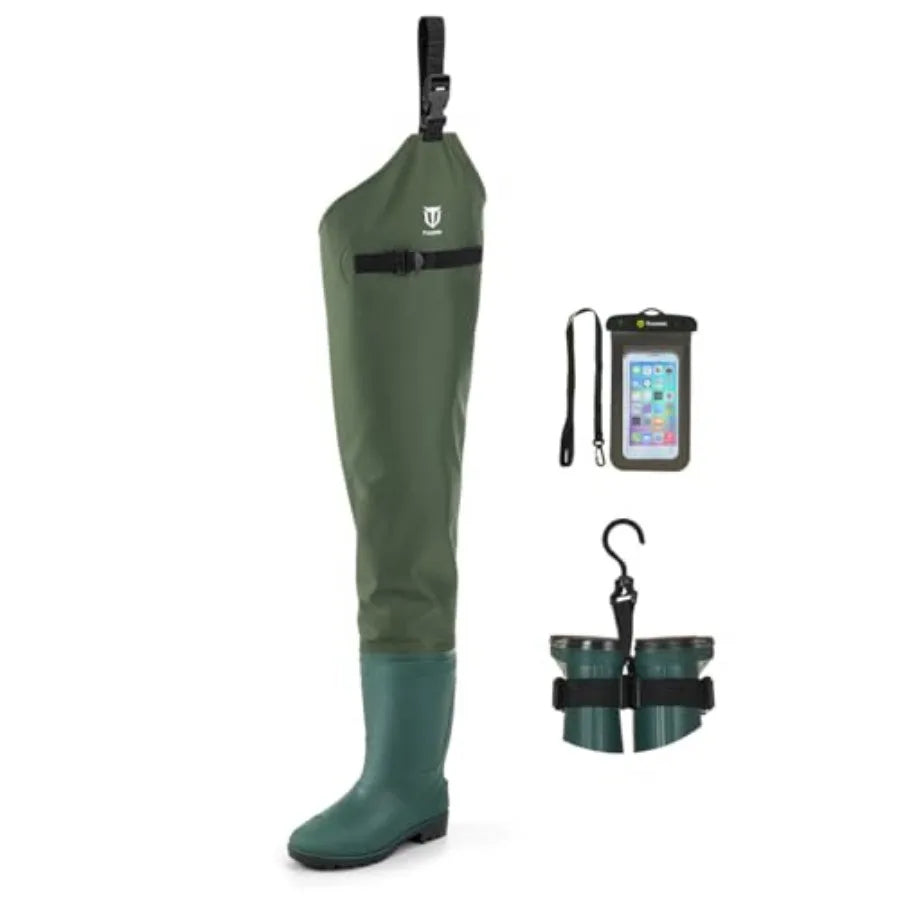 Lightweight PVC Nylon Fishing Hip Wader Boots
