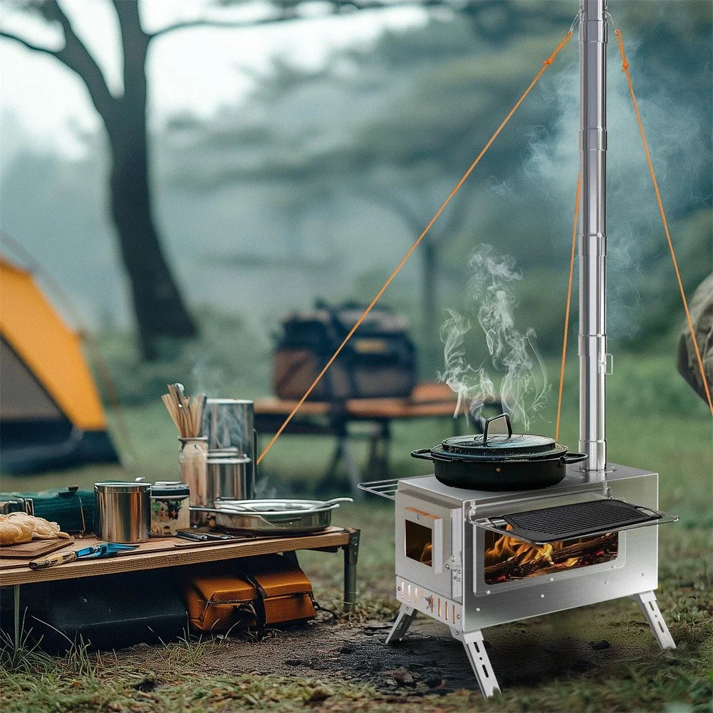 Unho Portable Wood Burning Tent Stove