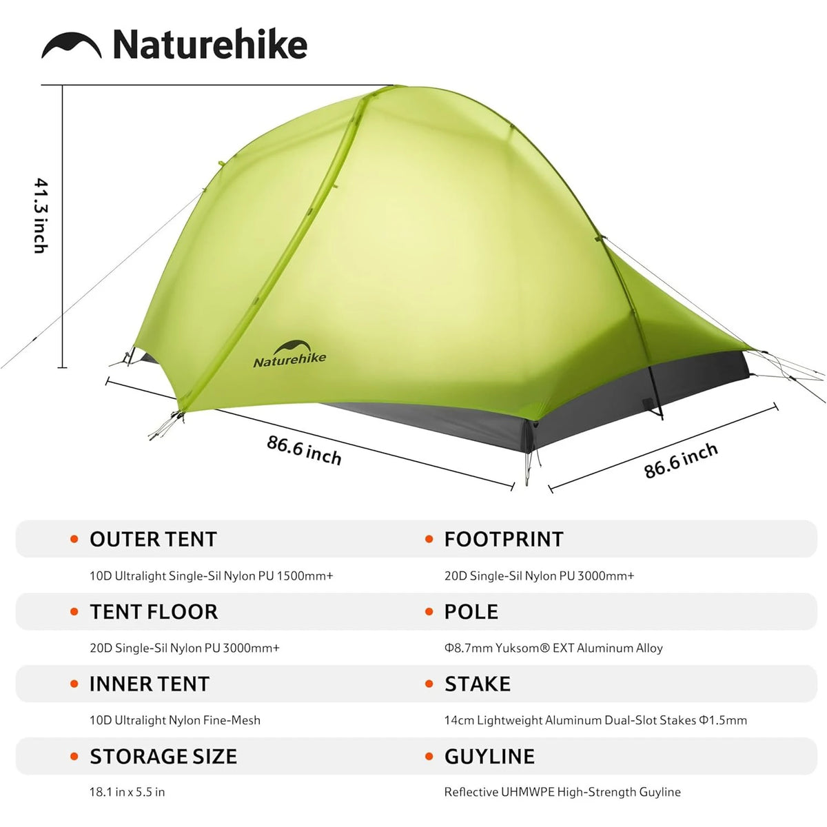 Naturehike Star Trail EXT Hiking Tent for Camping