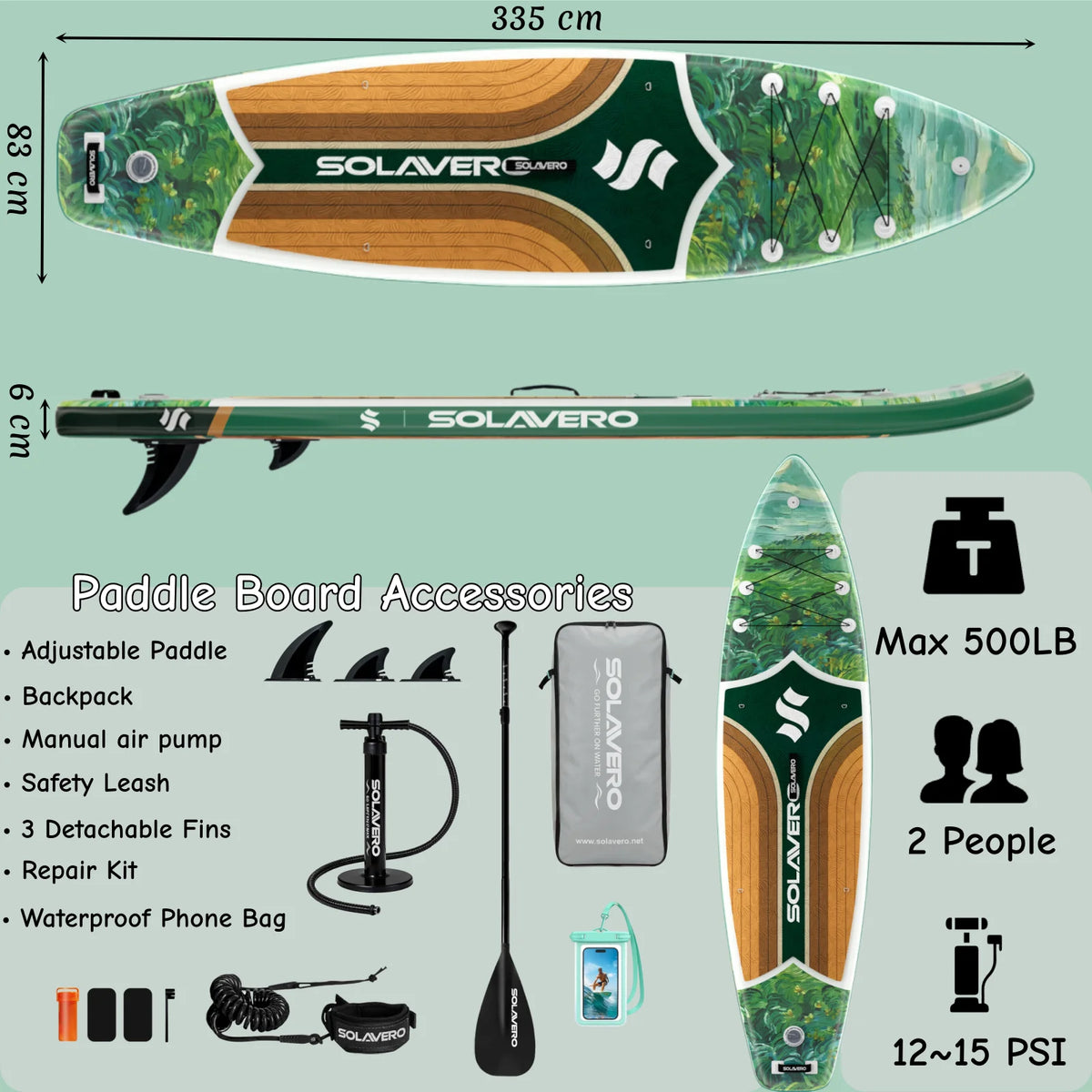 NEBMAAX Inflatable Stand Up Paddle Board