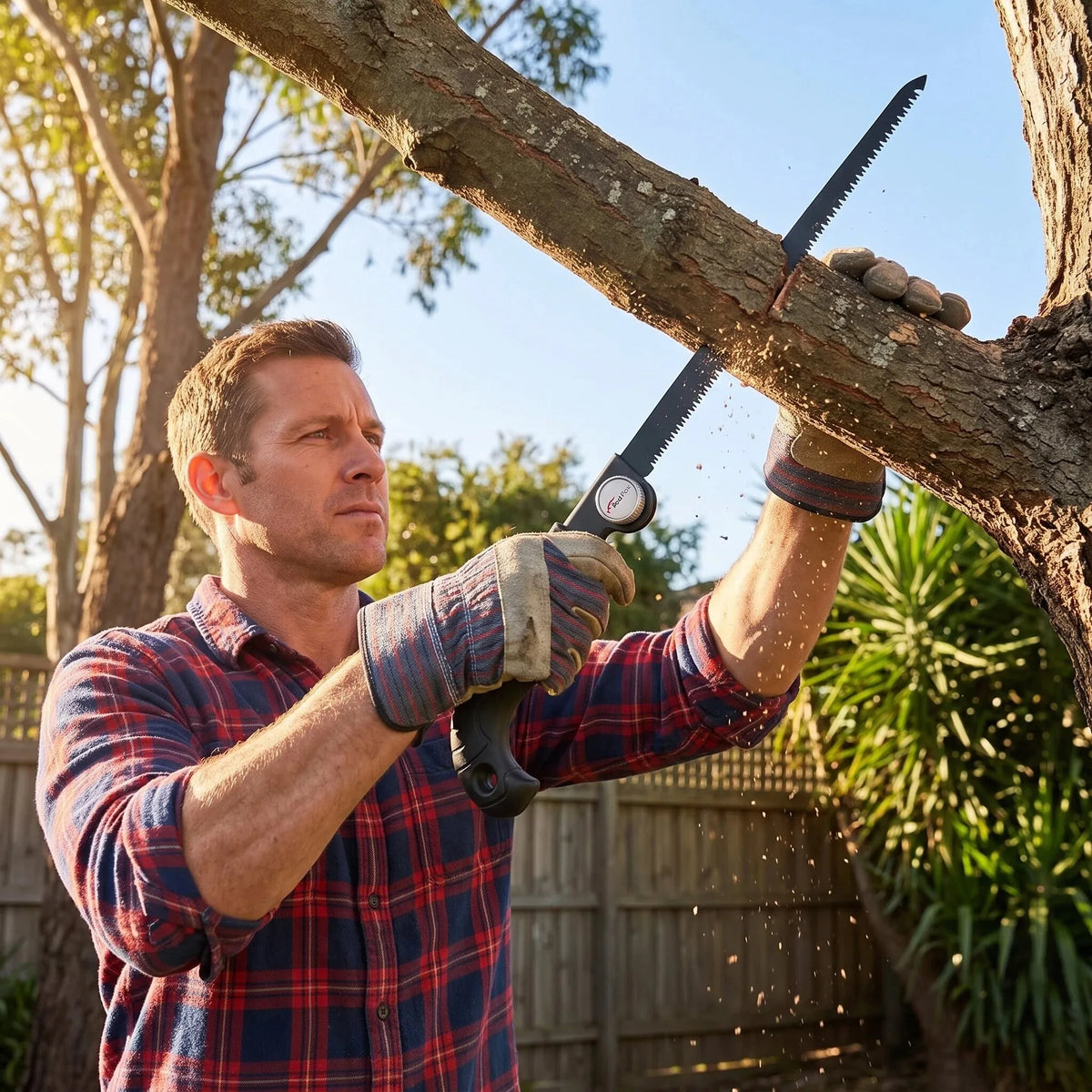 Portable Retractable Hand Saw for Woodworking and Tree Trimming