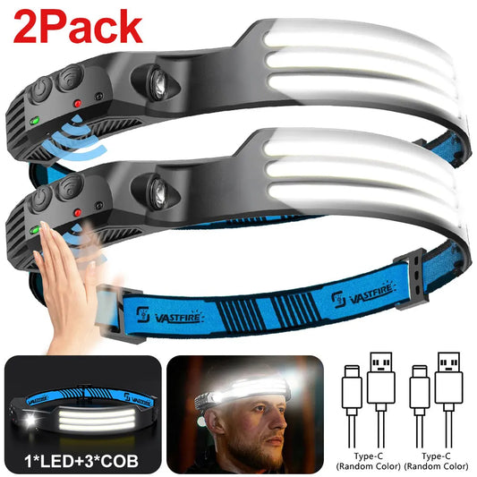 Vastfire Motion Sensor Usb Rechargeable Led Headlamp